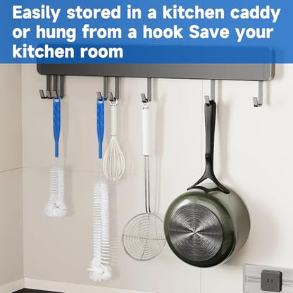 J.CARP Cleaning Kit, Made of Stainless Steel 304, Tough and Enduring - color: Soft Flask Brush
