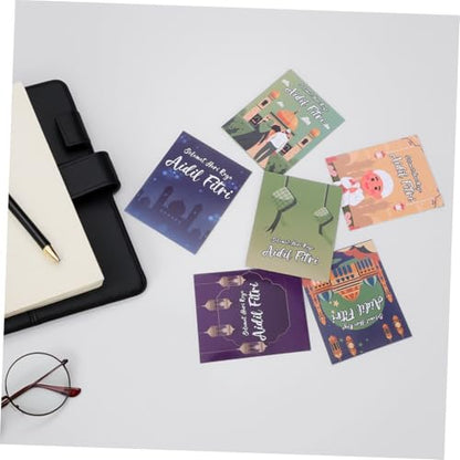 6pcs Eid Mubarak Money Envelopes for Cash Spacious Paper Envelopes Unique Designs for Ramadan Versatile Use for Eidi Gifting and Celebrations