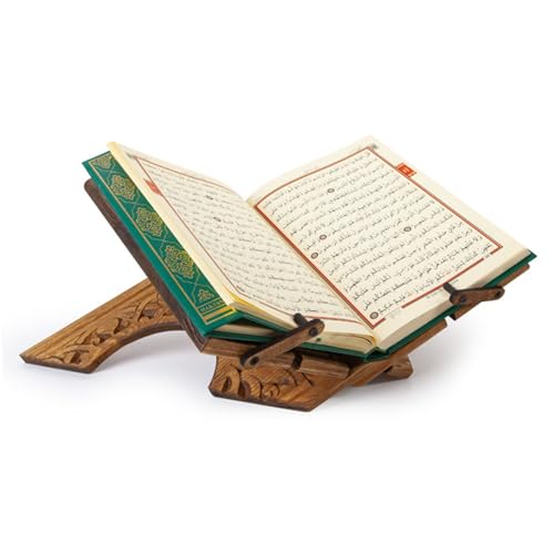 Wooden Book Stand | Cookbook Stand, Desktop Bookstand | Quran, Bible Holder Lectern
