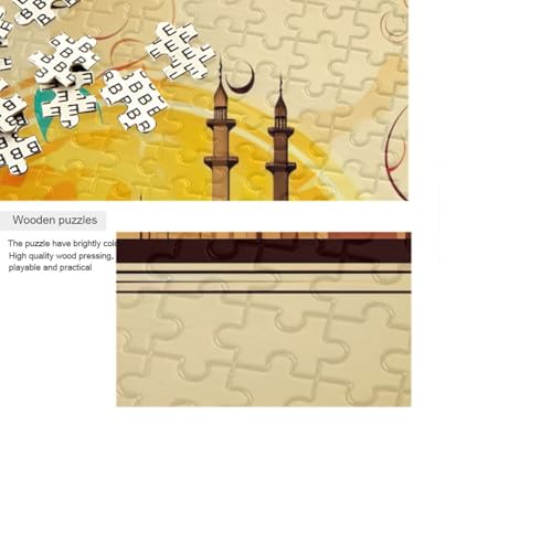 Jigsaw Puzzles 1000 Pieces for Adults Kids Ramadan Kareem Eid Al Adha Mubarak Muslim Game Artwork Toy Gifts 202a5295