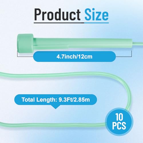 10 Pack Jump Ropes for Kids, Adjustable Jumping Ropes, 5 Colors | Lightweight Speed Rope, PVC Skipping Rope with Plastic Handles for Women, Men, Outdoor Fitness Exercise, Training, Racing