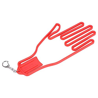 Tbest Gloves Holder, Gloves Stretcher, Plastic Gloves Keeper Stretcher Gloves Support Frame Rack Holder Glove Shaper for, Baseball, Racquetball, Tennis, and Football(Red) Glove Holder