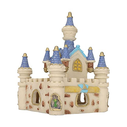 Zerodis Aquarium Resin Castle Decoration, Fish Castle Decorations Castle Resin Cave Hide House Fish Decorations for Aquarium Ornament Accessories