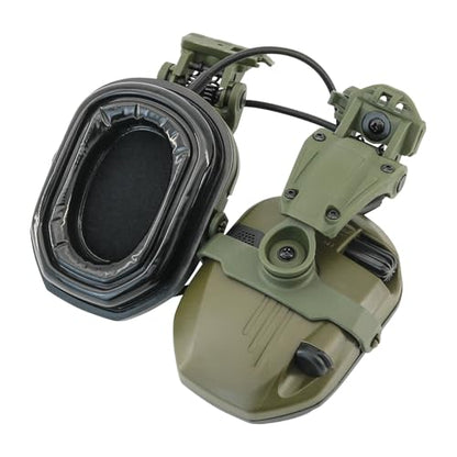 Ear Defender Hearing Protection Safety Earmuffs Noise Reduction with Gel EarPad for Outdoor Sports (FG) - color: Fg