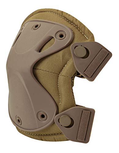 Rothco Low-Profile Tactical Knee Pads – Hard and Flexible Protector Cap – Breathable EVA Foam Cushion Padding (Coyote Brown) - color: Coyote Brown
