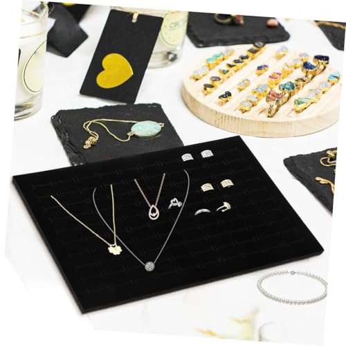 4pcs Black Sponge Organizer Box Inserts Soft Jewelry Display Cushion for Multifunctional Storage for Nail Art Accessories and Small Items Elegant Design for Easy Access