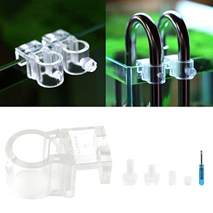 Airline Tube Holders Clamps Aquarium Acrylic Fixture Clamp for Fish for Tank Aquarium Water Clip Fish for Tank Tube Fish Tank Water - size: Large