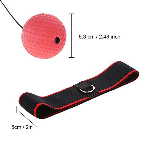 VGEBY Boxing Reflex Ball Set, Lightweigh Boxing Reflex Ball Headband Boxing Punch Exercise Ball Equipment for Reflex Speed Training