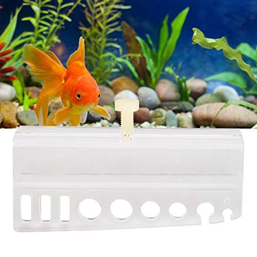 High Transparency Acrylic Board Aquarium Tools Rack, 13x5.5x2cm, Crystal Clear Storage Organizer - Durable Thickened Design, Convenient Tool Management, Ideal for Water Plants an