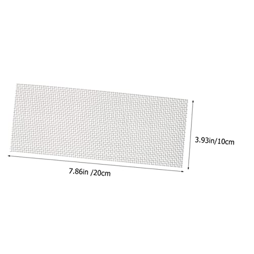 2pcs Aquatic Mesh Sturdy Mesh Pad Mesh Nets Aquarium Cleaners Aquarium Filter Pad Aquarium Mesh Pads Aquatic Wall Mesh Bendable Net Stainless Steel Plant Stand Multifunction - size: 20x10cm