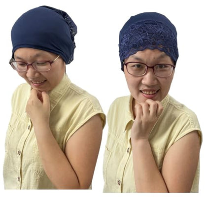 8Pcs Front&Back Inner Hijab Caps Women Under Hijab Beanie Stretchy Breathable Undercap Tube Bonnet