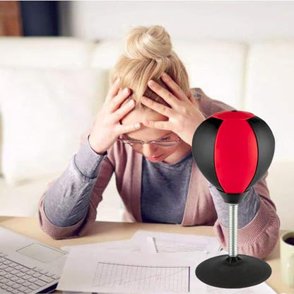 Stress Buster Desktop Punching Bag - Suctions to Your Desk, Raipoment Heavy Duty Stress Relief Ball, Funny Gifts for Boss or Coworker, Easter - size: Red/Black