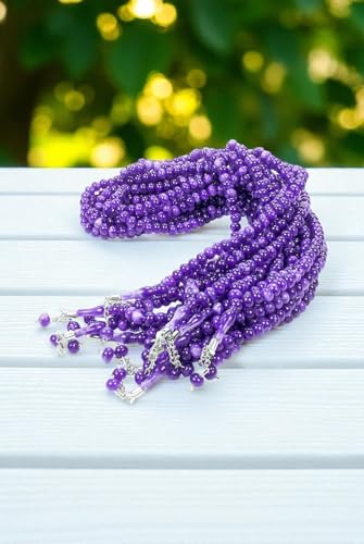 ihvan online, Tasbih Prayer Beads 99, Pack of 10, Muslim Prayer Bead, Islamic Rosary Bead, Dhikr, Tasbeeh Bulk, Misbaha, Masbaha, Tespih, Islamic Gift for Ramadan & Mawlid & Hajj Umrah - color: Purple