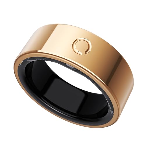 opove O Ring Smart Ring for Women Men, Rose Gold-Size 9, Size Before Buy - color: Rose Gold, size: 9