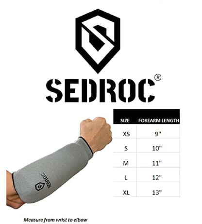 Sedroc Elite Forearm Guards Padded Sleeves with Arm Pads - Pair - size: X-Large