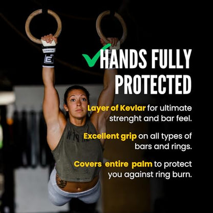 Element 26 IsoGrip Hand Grips for Cross Training, Gymnastics, and Weight Lifting - Hand Protection for Muscle Ups, Pull Ups, Deadlifts, and Olympic Lifts - for Men and Women - size: Large, style: IsoComp