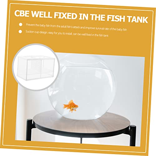 Fish Tank Isolation Box Multifunctional Hatchery for Betta and Guppy Cups Easy to Clean for Fish Acclimation and Isolation