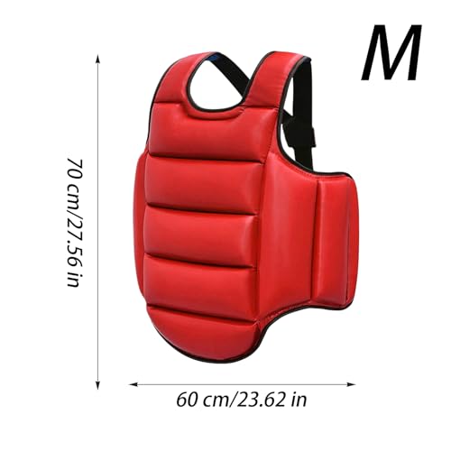 Boxing Chest Protector | Reversible Kickboxing Chest Guard,Breathable Body Protection Pad Sparring Training Accessories Martial Arts Competition - size: Medium