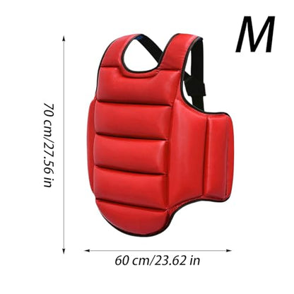 Boxing Chest Guard Reversible Kickboxing Chest Guard | Breathable Body Protection Pad Sparring Training Accessories Martial Arts Competition - size: Medium