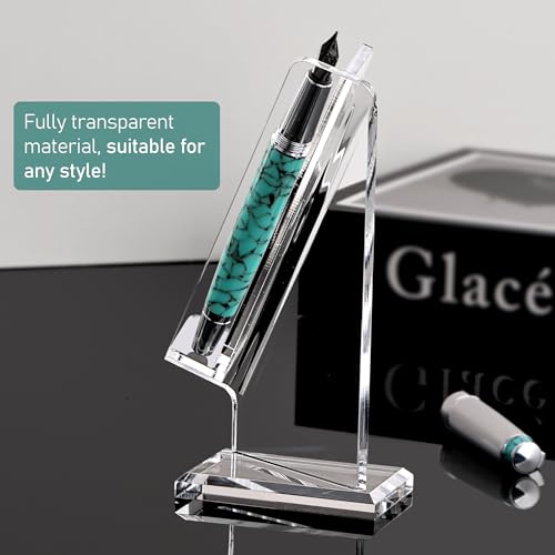 SANRUI Acrylic Pen Holder Desktop Display, Vertical Fountain Pen Pencil Stand Ballpoint Showholder, Clear Makeup Brush Rack, Paintbrush Drying Support Organizer Desk for Exhibitions,Office,Store Use - style: Vertical Pen Holder（1PCS)