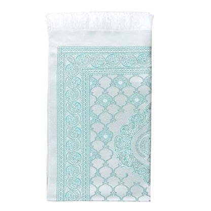 Prayer Rug Muslim Prayer Mat - Soft Thin Prayer Carpet Mats Islam for Kids Men Women, Islamic Eid Ramadan Gifts (Green) - color: Green