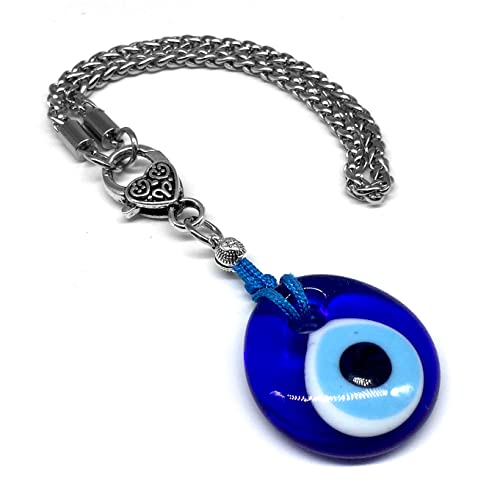 -Evil Eye Bracelet Series -2- With Natural Stones (-Key Chains, Car Key Chains, Handbags Holders, Car Mirror Hanger, Car Protection Decor-) - color: -Key Chains, Car Key Chains, Handbags Holders, Car Mirror Hanger, Car Protection Decor-