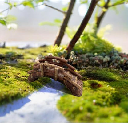Miniature Bridge, Miniature Garden Accessories Set, DIY Landscape Bridge, Outdoor Fairy Garden Miniatures, Terrariums, Model Train Scenes