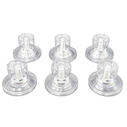Aquarium Fish Breeding Box Suction Cups, 6pcs Clear Plastic Screws Suction Cup Replacement 4.5cm for Glass Tanks