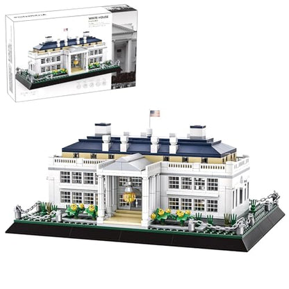 CAXIMSY White House Model Building Block Sets 895 Pieces Washington Famous Landmark Architecture Gifts for Adults - style: White House Model