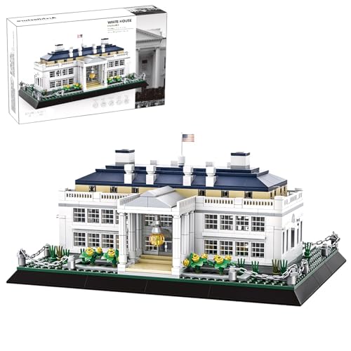 CAXIMSY White House Model Building Block Sets 895 Pieces Washington Famous Landmark Architecture Gifts for Adults - color: White House Architecture