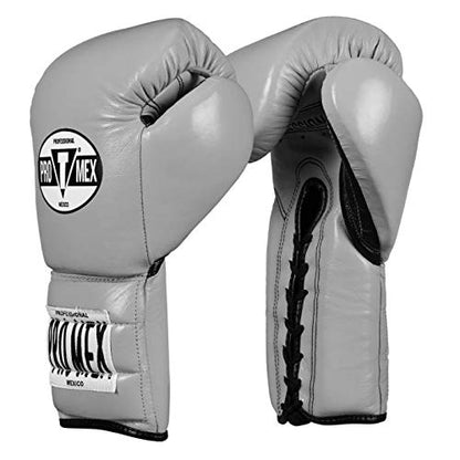 Pro Mex Pro Lace Training Gloves V 3.0 - color: Silver, size: 14 oz