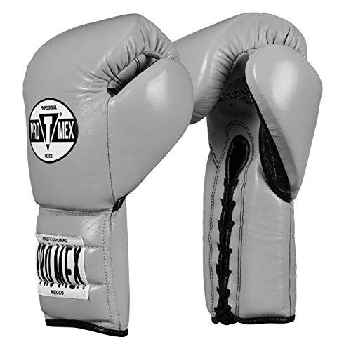 Pro Mex Pro Lace Training Gloves V 3.0 - color: Silver, size: 16 oz