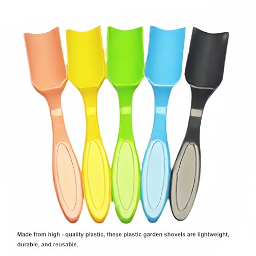 12PCS Bonsai Soil Scoop Set - Plastic Garden Scoops Small Mini Potting Shovels, Dual-Size Succulent Planting Tools for Indoor Plants, Planting, Transplanting Soil Mixing