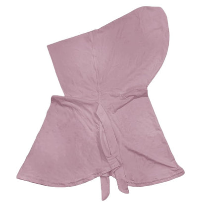 Lina & Lily Jersey Tie Back Hijab Underscarf with Neck Cover Full Coverage for Muslim Women - color: Dusty Rose