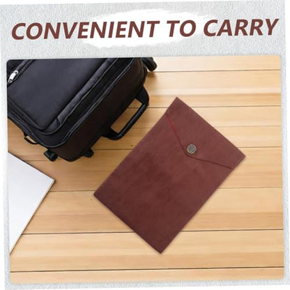 Buddhist Scriptures Pouch Quran Pouch Coffee Color Velvet Religious Book Storage Bag for Temple Use