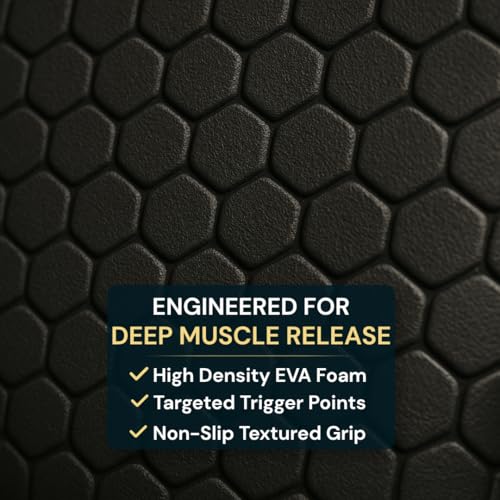 Foam Roller for Muscle Massage, Stiff Back Pain Relief, Physical Therapy, Deep Tissue, Exercise Equipment for Home Gym, Stress, Yoga, Pilates for the Fit Citizen (Black, Mini 12 x 4 Inches) - size: Mini 12 x 4 Inch