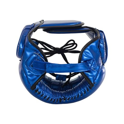 Adjustable Boxing Headgear with Full Coverages Protections Easy Liners Kickboxing Helmet for Athletes Present Muay Thai Helmet - color: gold