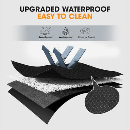 Stepwaver Walking Pad Mat for Carpet, 68"x24" Treamill Mat for Hardwood Floors, High Density, 0.2" Thickness, Folable, Floor Protection Mats for Bike, Elliptical, Treadmill - size: 68"L x 24"W x 0.3"Th