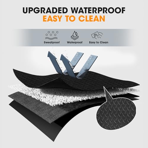 Stepwaver Walking Pad Treadmill Mat for Carpet - 55.1"x23.6",0.2" | 5mm Foldable Walking Pad mat for Hardwood Floors, Floor Protection Mats for Bike, Elliptical, Treadmill