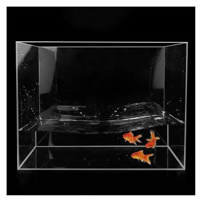 Storage Box Tray Drawer Box, 0.2In Thickness Acrylic Display Box, Creative Transparent Shallow Water Tank Photography Tray, Multifunctional Storage Display Cabinet(3.9x3.9x3.9in) - size: 3.9x3.9x3.9in