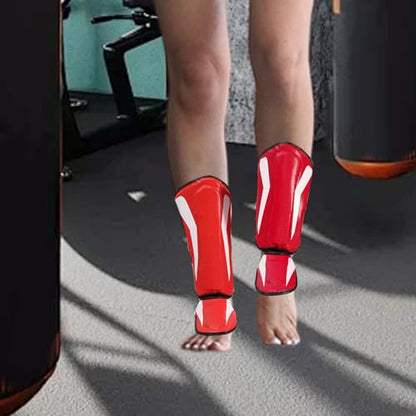 Muay Thai Kickboxing Shin Guards, Leg Guards Shin Instep Pads Shin Protection for Kickboxing, Sanda, Sports, Arts