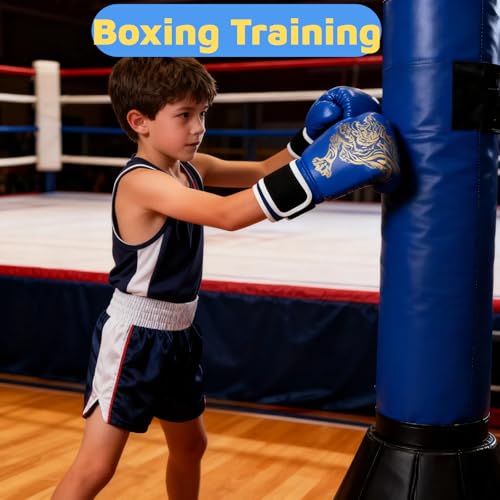 Boxing Gloves for Kids Kids Boxing Gloves Red Blue - color: blue, size: tiger picture