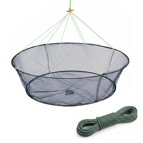Persei Foldable Fishing Net Hand Casting Cage Crab Net for Fish Shrimp Minnow Crayfish Crab