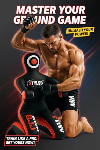 Grappling Dummy for Adults, Unfilled Wrestling Dummy, Hanging Jiu Jitsu Dummy for BJJ, MMA, Judo, Karate, Martial Arts - color: Black Sit, 6ft / 72 inches
