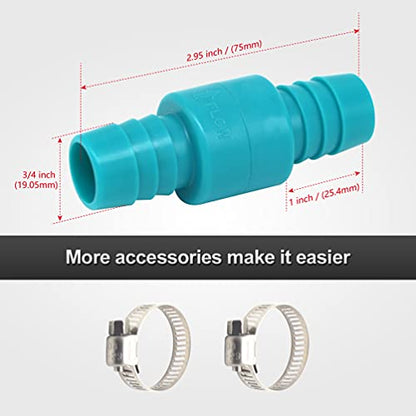 3/4 inch Check Valve, Marine Boat Bilge Pump Hose in-line one way, Non Return