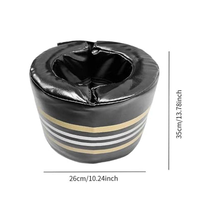 Boxing Strike Pads Equipment PU Leather Training Gear Professional Kicking Striking Pad Kick Shield for Martial Arts - color: Black