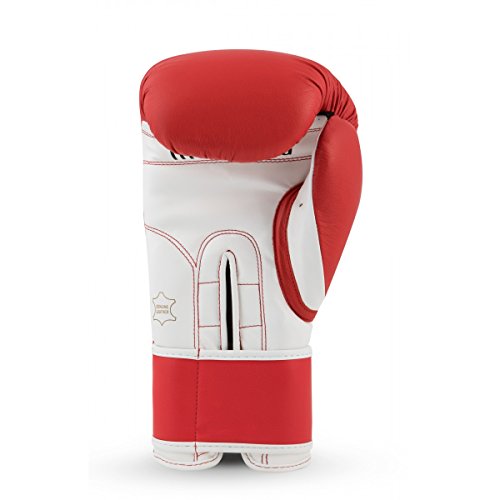 TITLE Boxing Pro Style Leather Training Gloves 3.0 - Boxing Gloves, Boxing Training Gloves, MMA Gloves, Oz Training Gloves, Kickboxing Gloves, Punching Bag Gloves, Sparring Gloves - color: Red/White, size: 16 oz