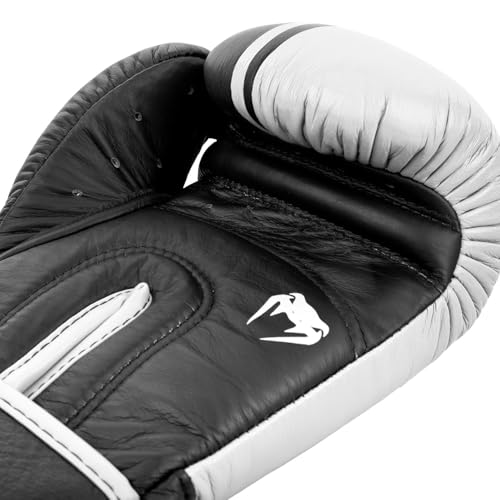 Venum Shield Pro Boxing Gloves - color: Black/White, size: 10oz, style: Hook and Loop