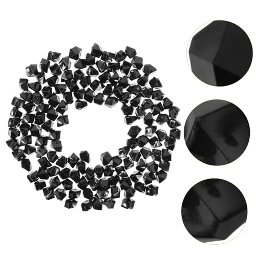 COLLBATH Black Irregular Faux Ice Stone Decorative Aquarium Gravel and Garden Rocks for Fish Tank Landscaping and Terrarium Ornament
