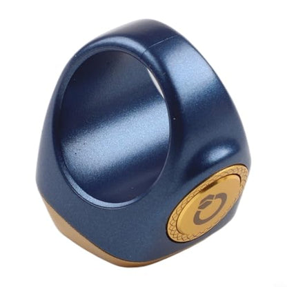 IQibla Smart for Zikr Ring with Digital Counter, Vibration Reminder, for OLED Display, 40mAh Battery and Prayer Time Alerts for Muslims, Black(18mm blue) - size: 18mm blue